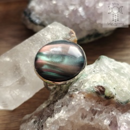 Pierścionek Duże oczko Aurora regulowany