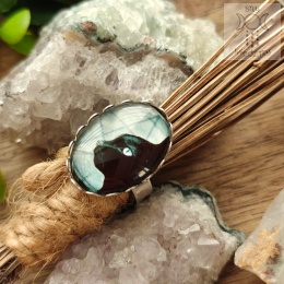 Pierścionek Cat & Pentagram regulowany kot koty kitty