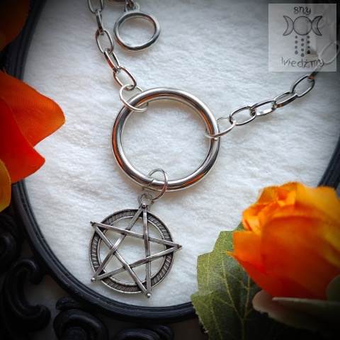 Naszyjnik Pentagram Toggle łańcuch