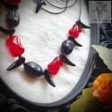Choker Czarne Kły naszyjnik kryształki Dark spike