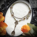 Naszyjnik Gothic Spoon antyczny brąz victorian